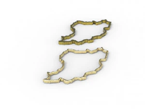 Iran pendant hollow 3D Print Model