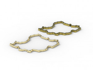 Iran pendant hollow 3D-printmodel