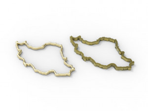 Iran pendant hollow 3D-printmodel