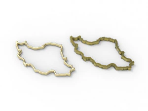 Iran pendant hollow 3D Print Model