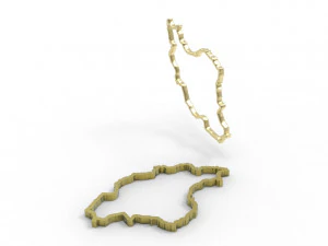 Iran pendant hollow 3D Print Model
