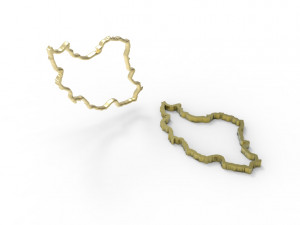 Iran pendant hollow 3D-printmodel
