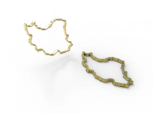 Iran pendant hollow 3D Print Model