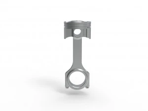 Piston and connecting rod 3D Model