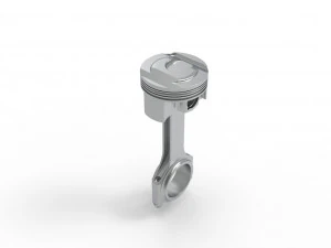 Piston and connecting rod 3D Model