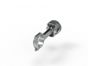 Piston and connecting rod 3D Model