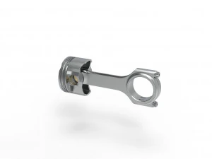 Piston and connecting rod 3D Model