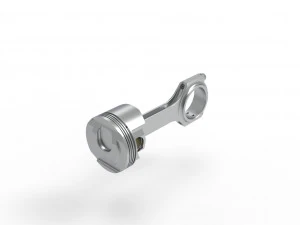 Piston and connecting rod 3D Model