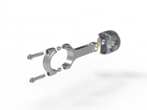 Piston and connecting rod 3D Model