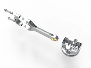 Piston and connecting rod 3D Model