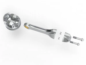 Piston and connecting rod 3D Model