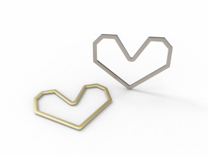 Geo hear pendant 3D 프린트 모델