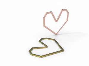Geo hear pendant 3D Print Model