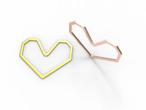 Geo hear pendant 3D Print Model