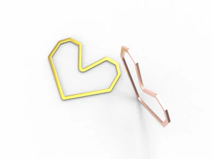 Geo hear pendant 3D Print Model