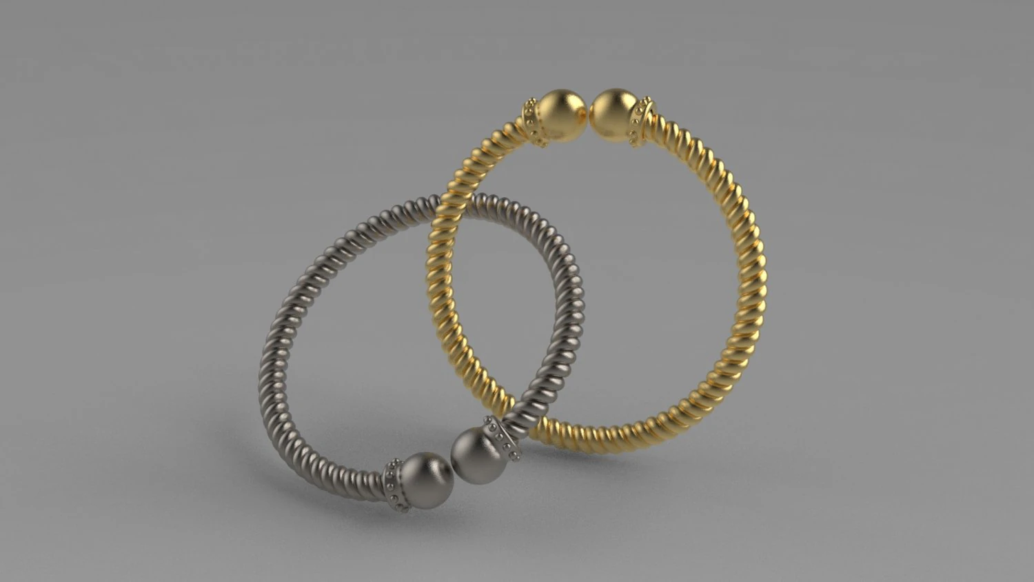 Twisted baby bangle 3D Print Model .c4d .max .obj .3ds .fbx .stl .blend