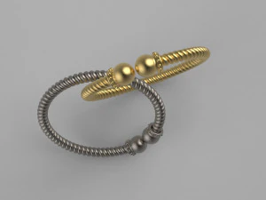 Twisted baby bangle 3D Print Model