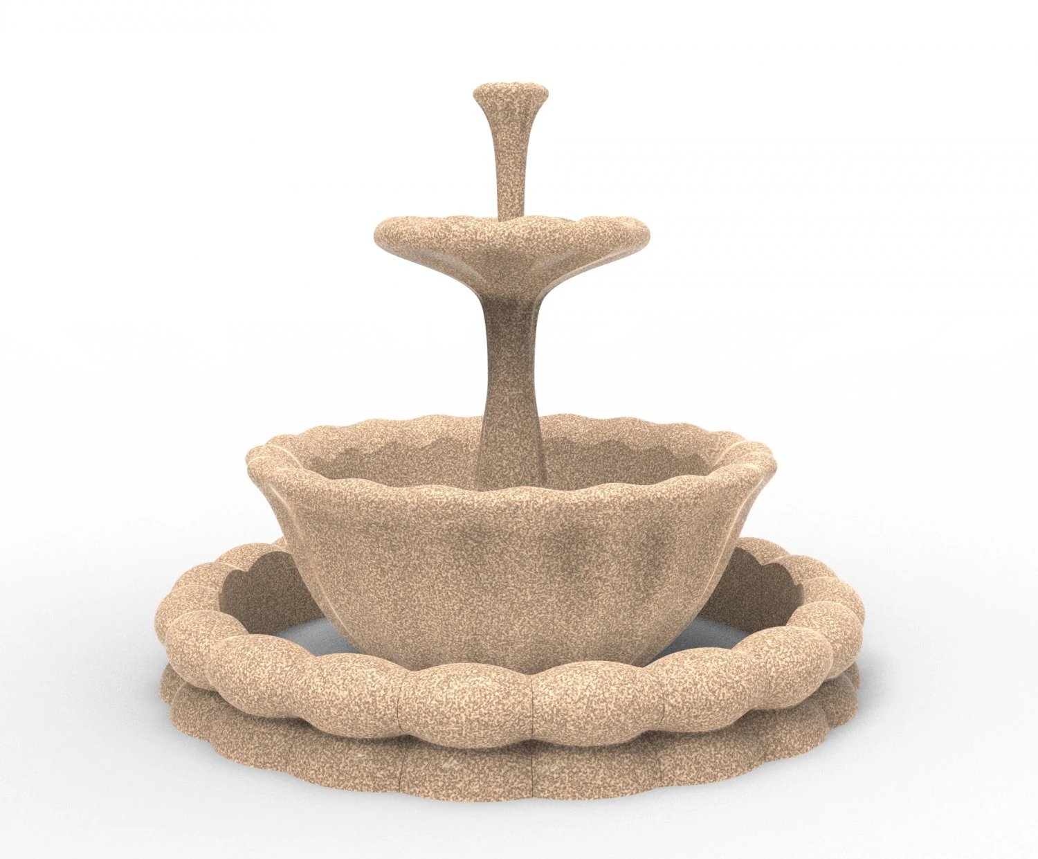 Classic fountain 3D Model .c4d .max .obj .3ds .fbx .stl .blend 