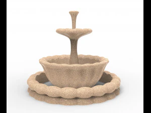 Класичний фонтан 3D Модель