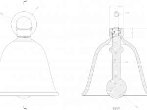 Bell pendant Model Cetak 3D