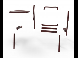 Pitanga chair 3D मॉडल
