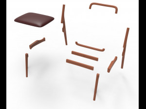 Pitanga chair 3D मॉडल