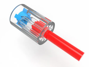 क्लिक पेन मैकेनिज्म 10 मिमी व्यास 3D प्रिंट मॉडल