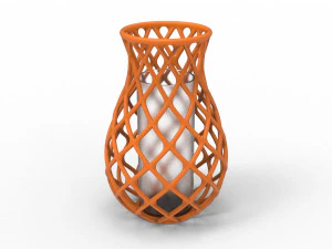 Intertwining line vase 3D Print Model