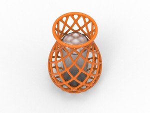 Intertwining line vase Model do druku 3D