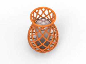 Intertwining line vase 3D Print Model