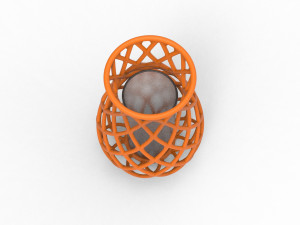 Intertwining line vase Model do druku 3D
