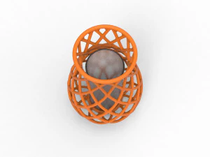 Intertwining line vase 3D Print Model