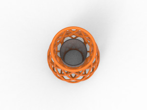 Intertwining line vase Model do druku 3D