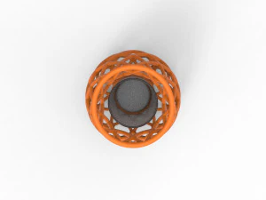 Intertwining line vase 3D Print Model