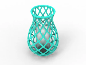 Intertwining line vase 3D Print Model