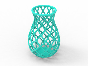 Intertwining line vase Model do druku 3D