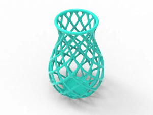 Intertwining line vase 3D Print Model