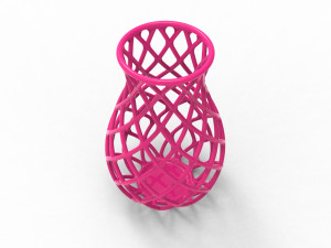 Intertwining line vase Model do druku 3D