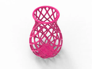 Intertwining line vase 3D Print Model