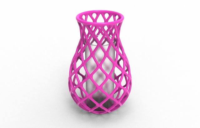 Intertwining line vase Model do druku 3D .c4d .max .obj .3ds .fbx .stl .blend 