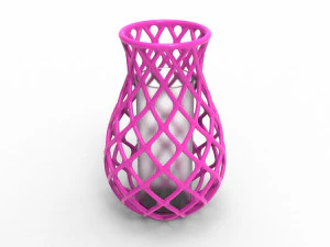 Ваза с переплетающимися линиями 3D Принт Модель