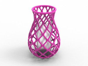 Intertwining line vase Model do druku 3D