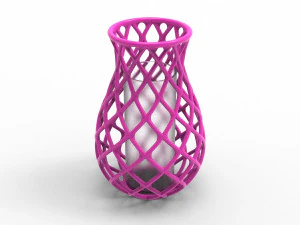 Intertwining line vase 3D Print Model