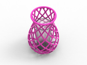 Intertwining line vase Model do druku 3D