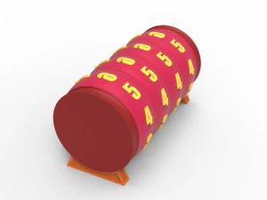 Combination cylindrical lock 3D Print Model
