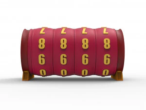 Combination cylindrical lock 3D Print Model