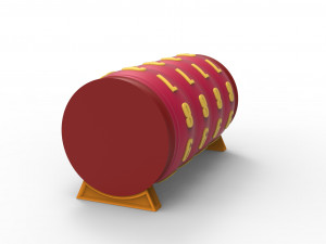 Combination cylindrical lock 3D Baskı Modeli