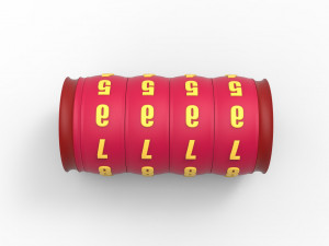 Combination cylindrical lock 3D Baskı Modeli