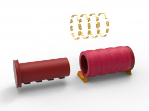Combination cylindrical lock 3D Baskı Modeli