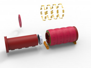 Combination cylindrical lock 3D Baskı Modeli